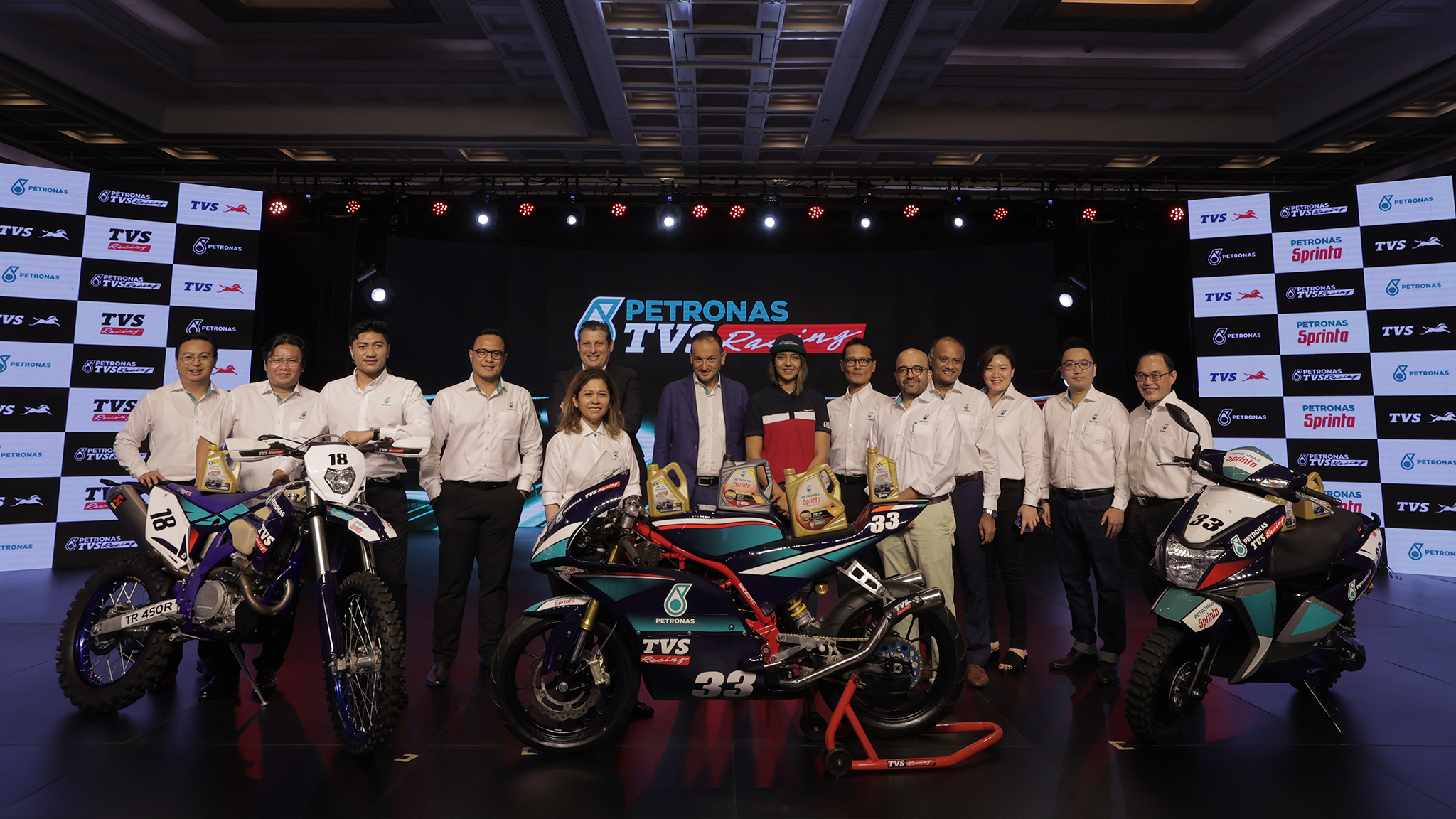 The PETRONAS TVS Racing Team will participate in all formats of domestic 2-wheeler racing The PETRONAS TVS Racing Team will participate in all formats of domestic 2-wheeler racing